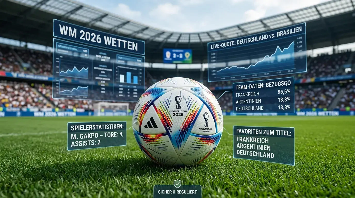 Buchmacher-Vergläich fir Sportwetten bei der Weltmeeschterschaft 2026