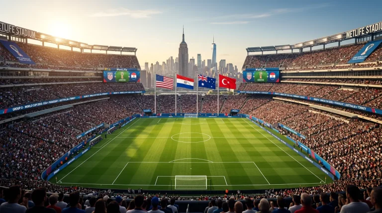 Grupp D bei der WM 2026 mat USA, Paraguay, Australien an Tierkei