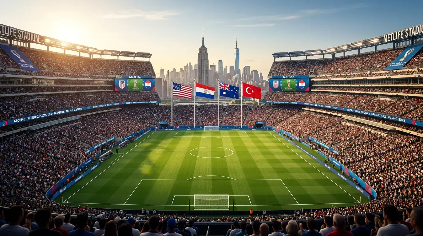 Grupp D bei der WM 2026 mat USA, Paraguay, Australien an Tierkei