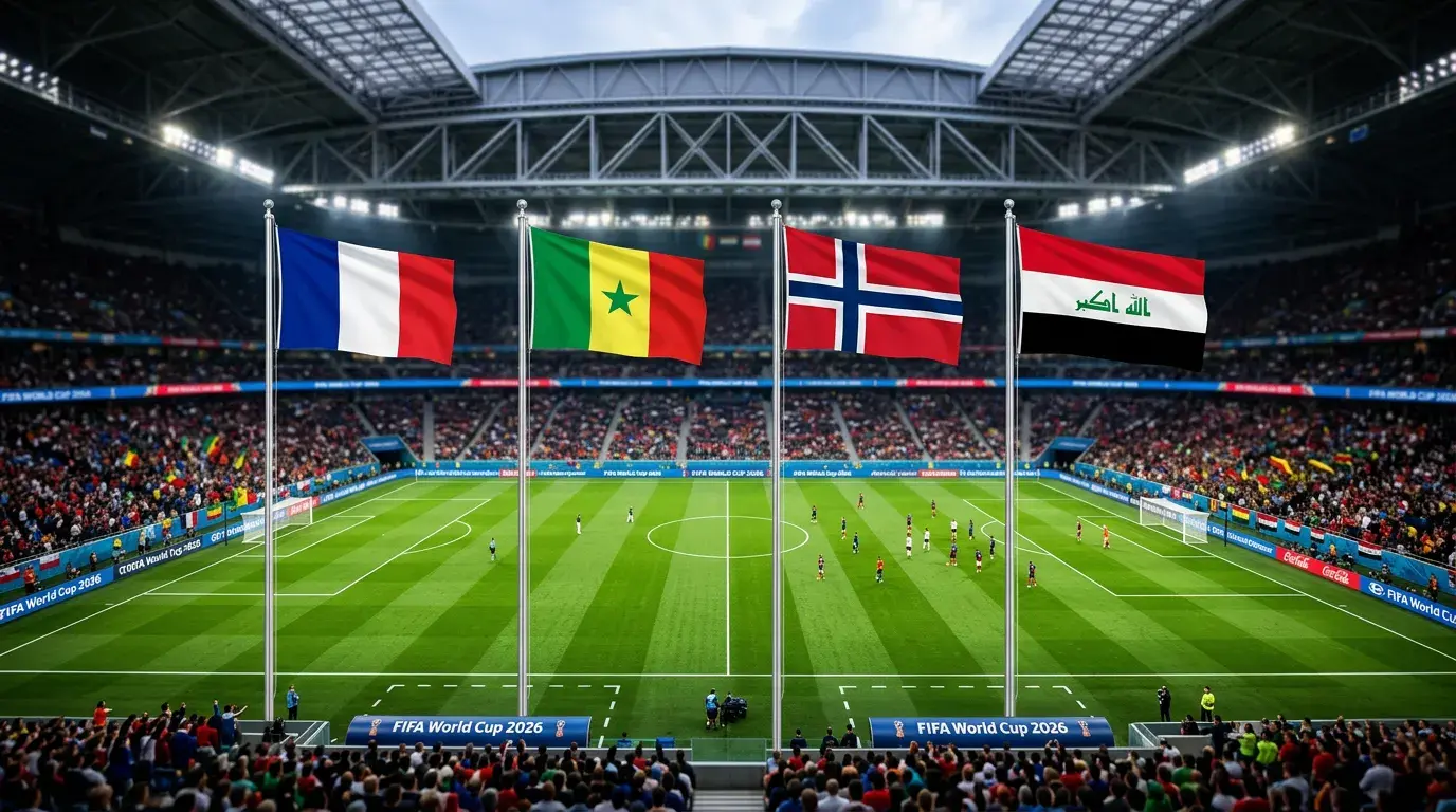 Grupp I bei der WM 2026 mat Frankräich, Senegal, Norwegen an Irak