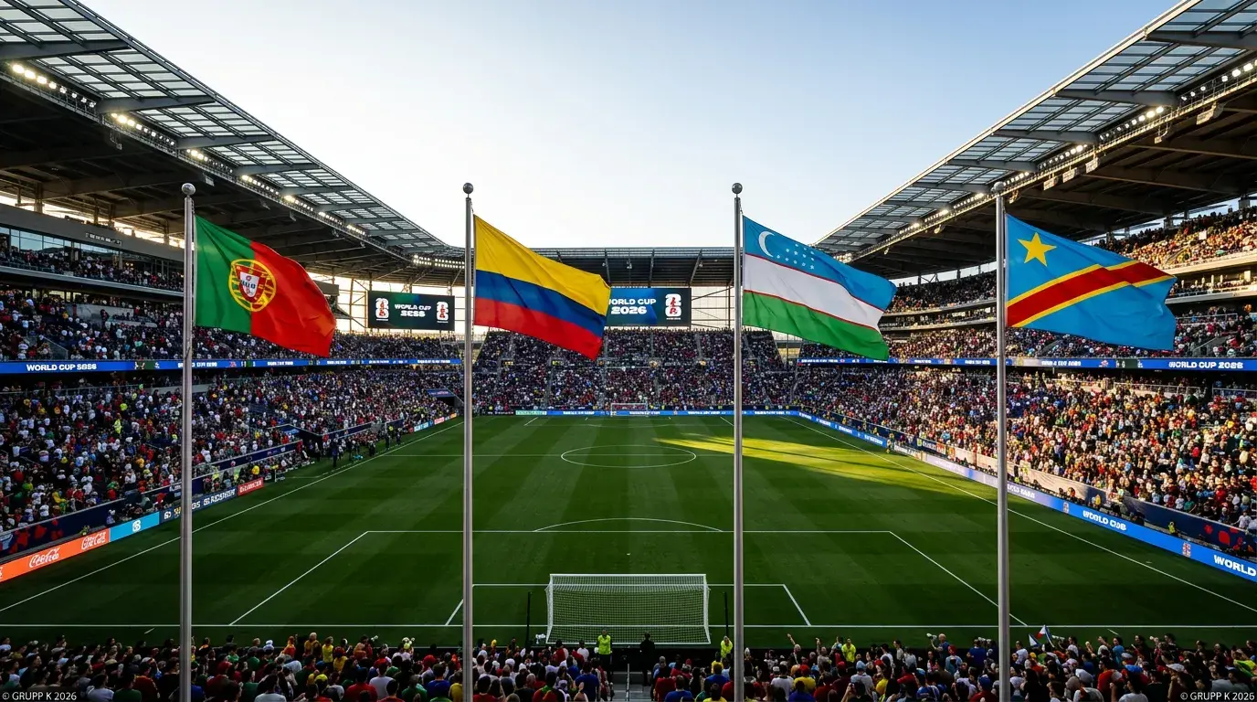 Grupp K bei der WM 2026 mat Portugal, Kolumbien, Usbekistan an DR Kongo