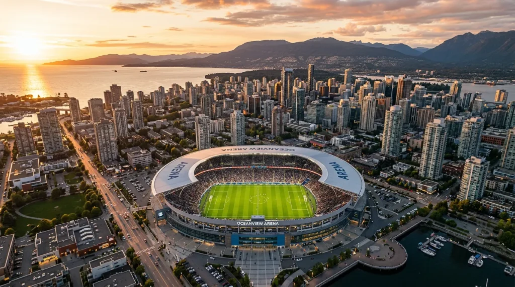 Klimakart vun de WM 2026 Stadien