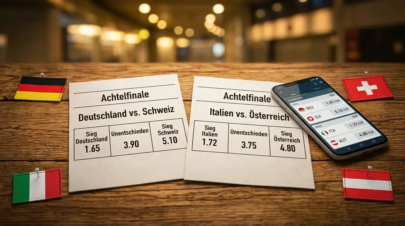 Wettschäin mat de Quoten vum Samschdeg, ënner engem Stadion-Luucht